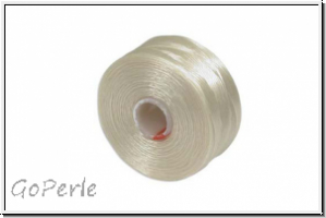 S-Lon, Size D, Beading Thread, Fdelgarn, cream, 1 Spule